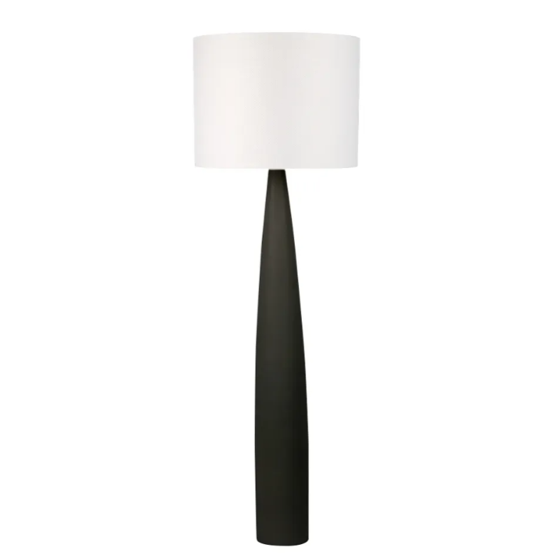 Samson Black Floor Lamp with White Shade Ø53/173– Oishi Furniture ...