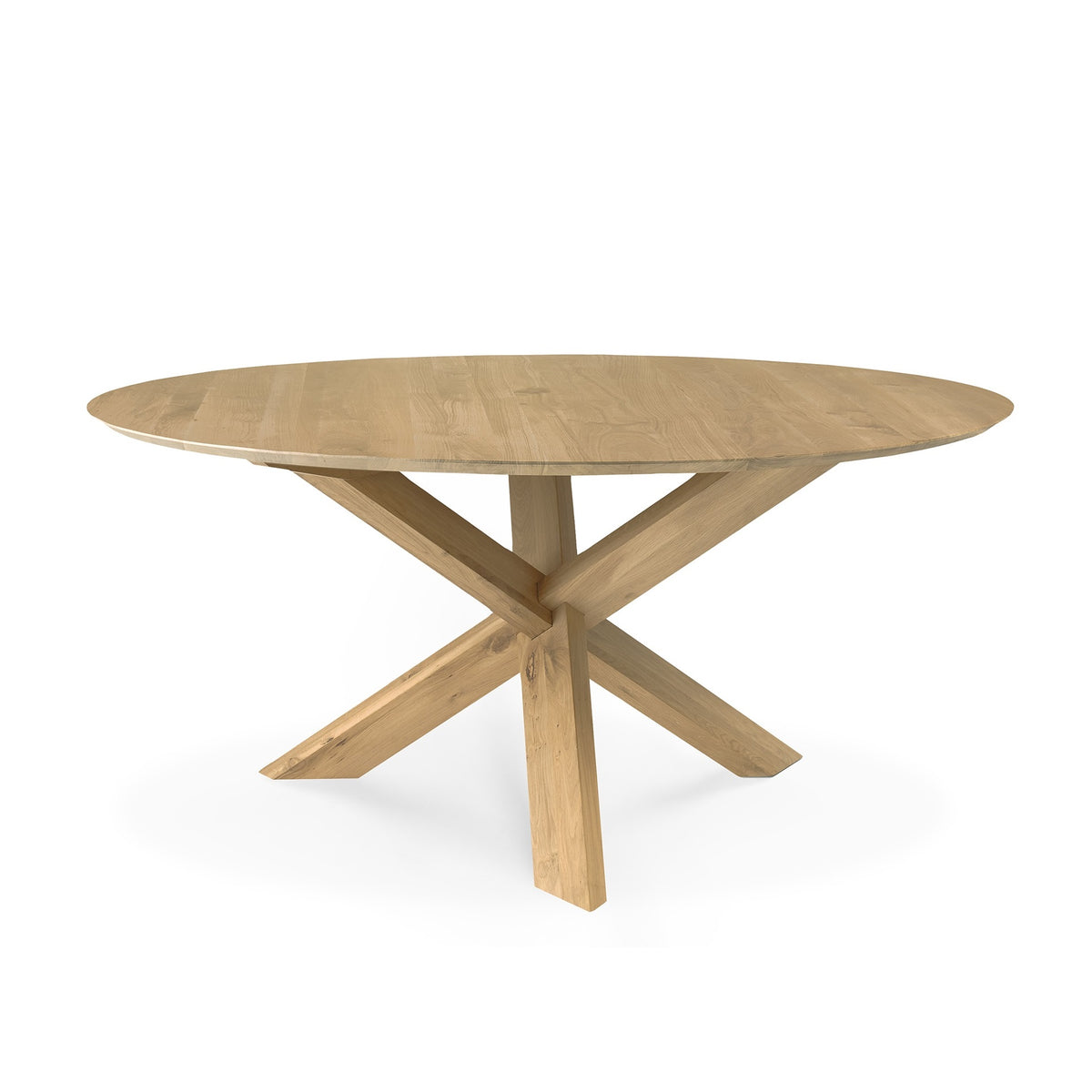 Ethnicraft Oak Circle Round dining table Ø163/76 Oishi Furniture