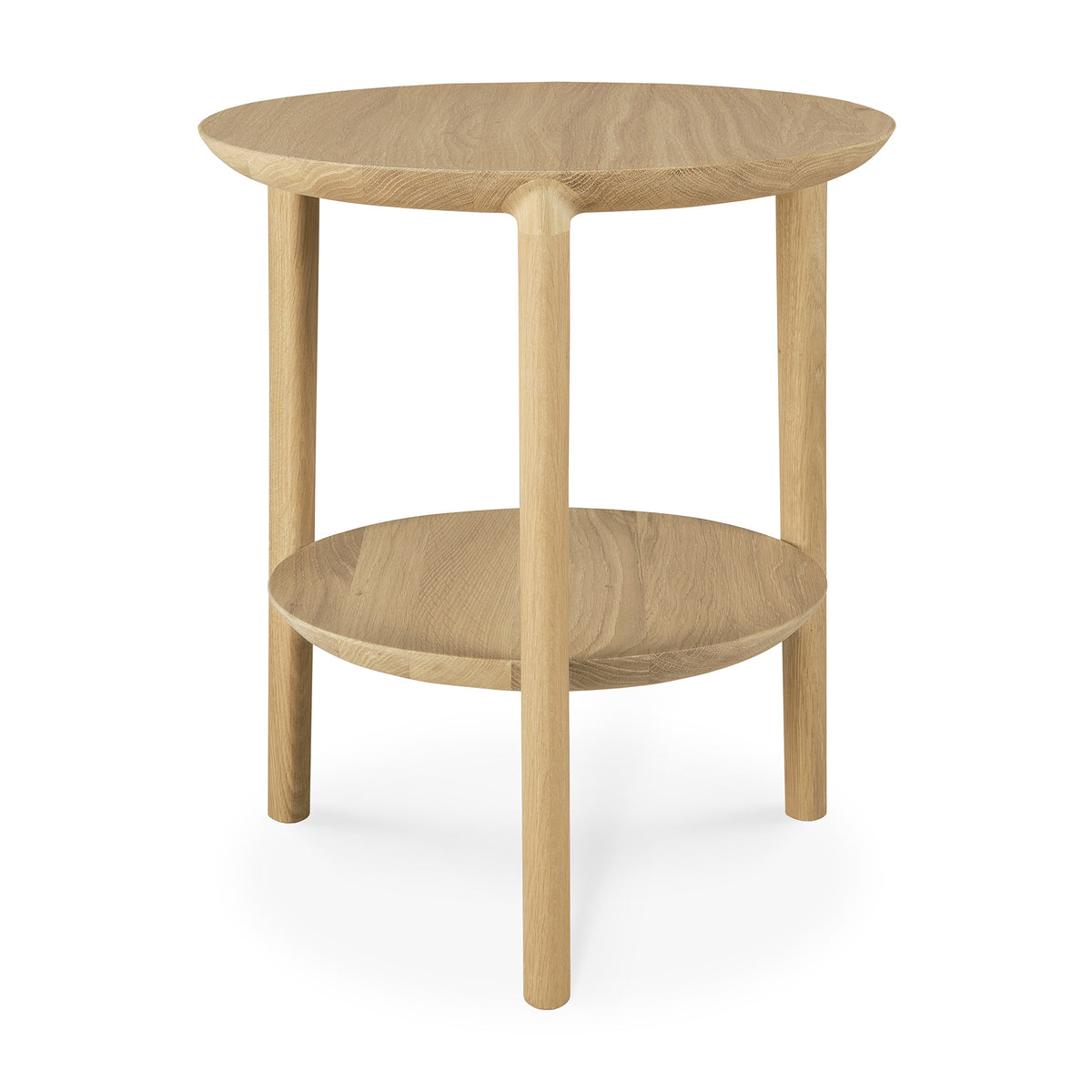 Ethnicraft Oak Bok side table Ø43/50 Oishi Furniture & Homewares